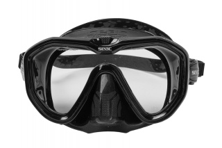 Маска SEAC SUB APPEAL BLACK, черная рамка/черный силикон