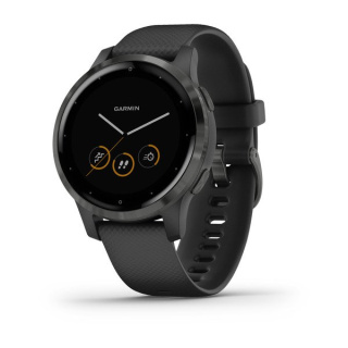 картинка Часы Garmin VIVOACTIVE 4S черные с серым безелем от магазина DivingWolf