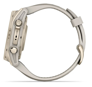 картинка Часы Garmin FENIX 8, 43 мм, AMOLED, Sapphire Soft Gold with fog Gray/Dark sandstone силиконовый ремешок от магазина DivingWolf