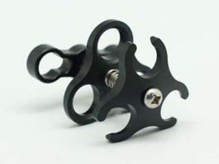 картинка Зажим шаровый KitDive тройной CP-4 от магазина DivingWolf