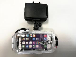 картинка Sea Frogs iPhone 7/8 Kit SL-101, комплект для Apple iPhone 7/8 с фонарем SL-101 от магазина DivingWolf