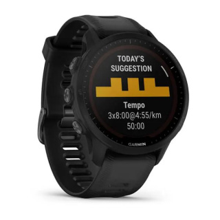 картинка Часы Garmin FORERUNNER 955 Solar с черным ремешком от магазина DivingWolf