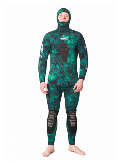 Гидрокостюм Sargan Миметик Калан 3.0 (5 мм, открытая пора/лайкра, зелёный камуфляж) XXXL