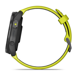 картинка Часы Garmin FORERUNNER 965 черные, темно-серый DLC титановый безель, с желто-черным ремешком от магазина DivingWolf