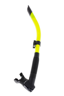 картинка Трубка Marlin Flash Yellow прямая гофра от магазина DivingWolf