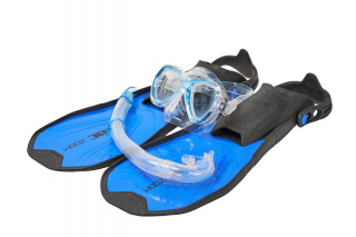 картинка Набор для снорклинга SEAC SUB ZOOM JUNIOR SET BLUE, маска/трубка/ласты от магазина DivingWolf