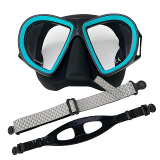 картинка Маска Scorpena M3 чёрно-зел., с двумя ремешками от магазина DivingWolf