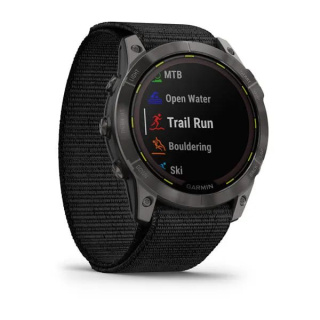 картинка Часы Garmin ENDURO 2 угольно-серый DLC титановый с нейлоновым ремешком UltraFit от магазина DivingWolf