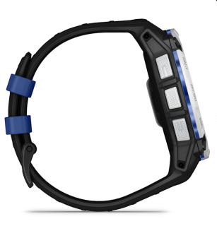 картинка Часы Garmin INSTINCT 3  50 mm, Solar, Whitestone with Black/Bolt Blue Band от магазина DivingWolf