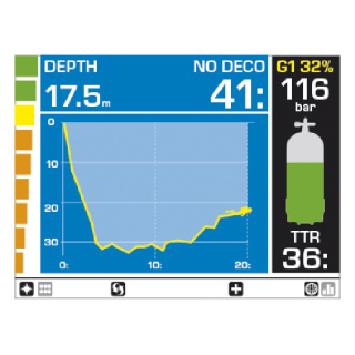 картинка Компьютер для дайвинга GENIUS Mares воздушноинтегрированный от магазина DivingWolf