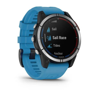 картинка Часы Garmin QUATIX 7 с синим силиконовым ремешком от магазина DivingWolf