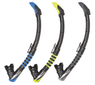 картинка Трубка Zephyr Flex (черный силикон) от магазина DivingWolf