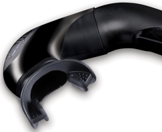 картинка Трубка Slalom (черный силикон) O.M.E.R. от магазина DivingWolf