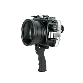 картинка Sea Frogs A6xxx Salted Line Series 6xxx (Black) + with pistol grip подводный бокс для Sony A6xxx от магазина DivingWolf