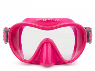 Маска Сарган "Агидель Kids" розовый силикон, детская 3-6 лет