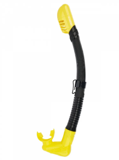 картинка Трубка САРГАН "НЕОС" сухая 2 клапана, черный силикон от магазина DivingWolf