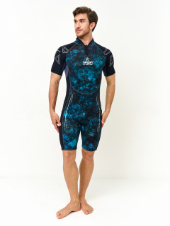 картинка Гидрокостюм "Nero 2.0" Shorty men GalaxyAPE-09/черный 2 mm от магазина DivingWolf