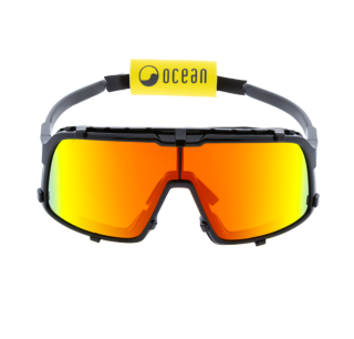 картинка Спортивные очки OCEAN Leucate Shiny black / Red revo lenses от магазина DivingWolf