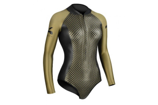картинка Гидрокостюм C4 Aurea Springsuit woman 2 мм, с рукавами магазин DivingWolf- являющийся официальным дистрибьютором в России  картинка Гидрокостюм C4 Aurea Springsuit woman 2 мм, с рукавами от магазина DivingWolf