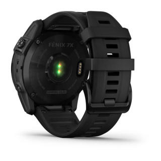 картинка Часы Garmin FENIX 7X Sapphire Solar титановый черный DLC с силиконовым ремешком от магазина DivingWolf