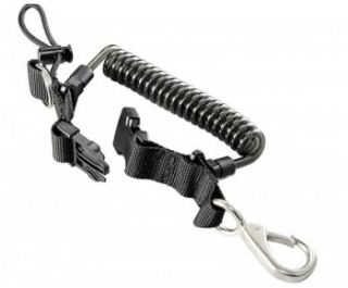 картинка Ретрактор пружинный IST SP-7A, черный от магазина DivingWolf