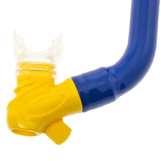 картинка Трубка Marlin Joy Blue/Yellow от магазина DivingWolf