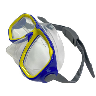 картинка Маска подростковая Scorpena, сине-жёлтая от магазина DivingWolf