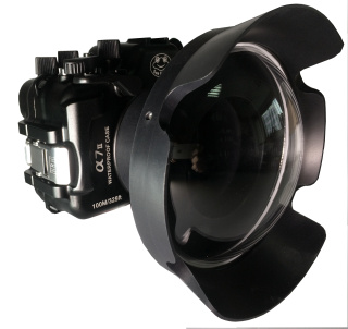 картинка Sea Frogs A7 II alluminium Kit с портом Wide Dome Port 170 + Lens Hood 170 для Sony Alpha A7II от магазина DivingWolf