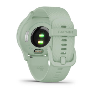 картинка Часы Garmin VIVOMOVE SPORT цвета мяты, серебристый безель, с силиконовым ремешком от магазина DivingWolf