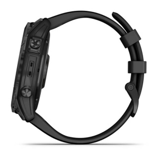 картинка Часы Garmin FENIX 7X Sapphire Solar титановый черный DLC с силиконовым ремешком от магазина DivingWolf
