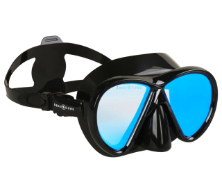 картинка Маска для дайвинга и плавания Horizon DS синие зеркальные линзы от магазина DivingWolf