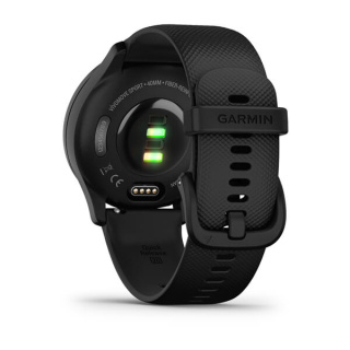 картинка Часы Garmin VIVOMOVE SPORT черный, серый безель, с силиконовым ремешком от магазина DivingWolf