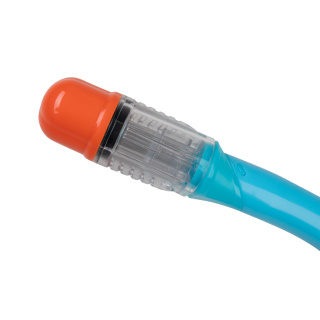 картинка Трубка Scorpena O с двумя клапанами, голуб. от магазина DivingWolf