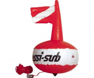 картинка Буй Cressi Competition Float круглый с надувным флагом от магазина DivingWolf