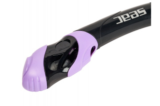 картинка Трубка SEAC SUB REVERSE DRY BLACK/LILAC от магазина DivingWolf