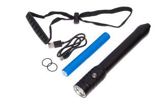 картинка Фонарь Salvimar Blast X2, 1200 люмен, 1 диод, 2 аккумулятора 18650х2, ТЕПЛЫЙ свет от магазина DivingWolf