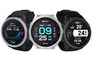 картинка Компьютер-декомпрессиометр подводный ATMOS MISSION 3 BLACK IRIDESCENT, наручный от магазина DivingWolf