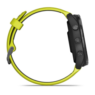картинка Часы Garmin FORERUNNER 965 черные, темно-серый DLC титановый безель, с желто-черным ремешком от магазина DivingWolf
