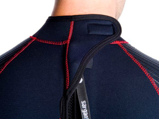 картинка Гидрокостюм Sargan Nero 3мм Long men красная отстрочка от магазина DivingWolf