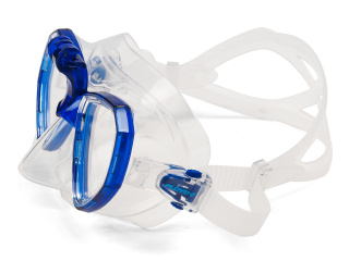 картинка Маска Salvimar TRINITY с креплением для камеры, прозрач./синий от магазина DivingWolf