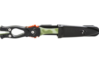 картинка Нож "Сталкер стропорез Z1 зеленый камуфляж от магазина DivingWolf