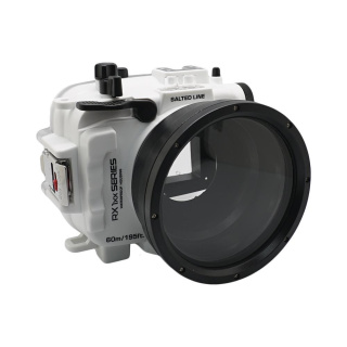 картинка Sea Frogs RX1xx Salted Line Series (White) подводный бокс для Sony RX100 серии со сменными портами от магазина DivingWolf