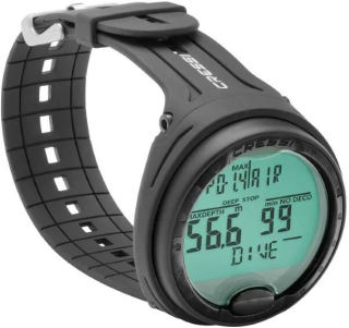 Компьютер наручный дайвинг-фридайвинг MICHELANGELO Cressi черный