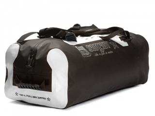 Гермо-Сумка-Рюкзак Sargan Прогрессор-110 герметичная молния 100%, вкладыш 110 л, черный-белый, 110л