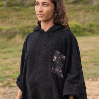 картинка Пончо флисовое SOORUZ Poncho PULMO 3/4 Sleeves Black от магазина DivingWolf