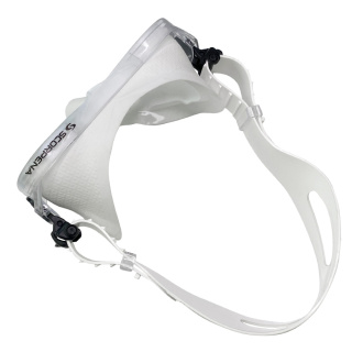 картинка Маска Scorpena M3 белая, с двумя ремешками от магазина DivingWolf