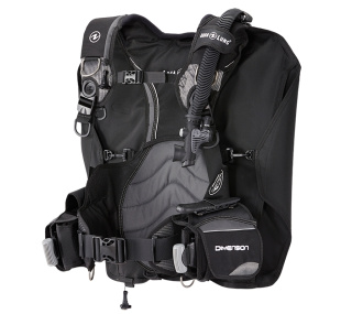 картинка Жилет-компенсатор AquaLung DIMENSION (Black/Charcoal) от магазина DivingWolf