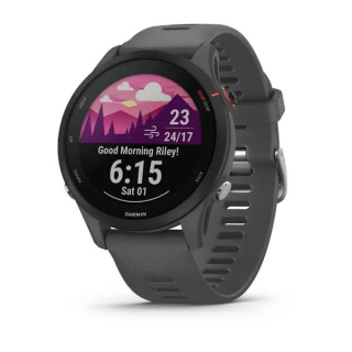 картинка Часы Garmin FORERUNNER 255 с темно-серым ремешком от магазина DivingWolf