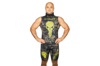 картинка Майка EPSEALON SKULL TACTICAL CAMO 2.5 мм, шлем/без рукавов от магазина DivingWolf