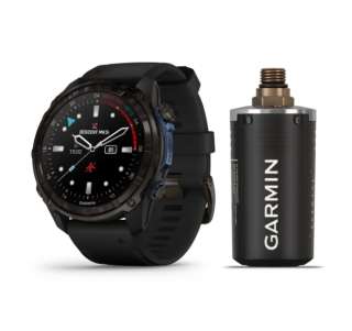 картинка Компьютер для дайвинга Garmin Descent MK3i   51 мм, титановый угольно-серый, DLC, черный силиконовый ремешок, комплект Descent T2 Transceiver от магазина DivingWolf